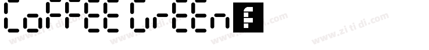 Coffee Green字体下载字体转换